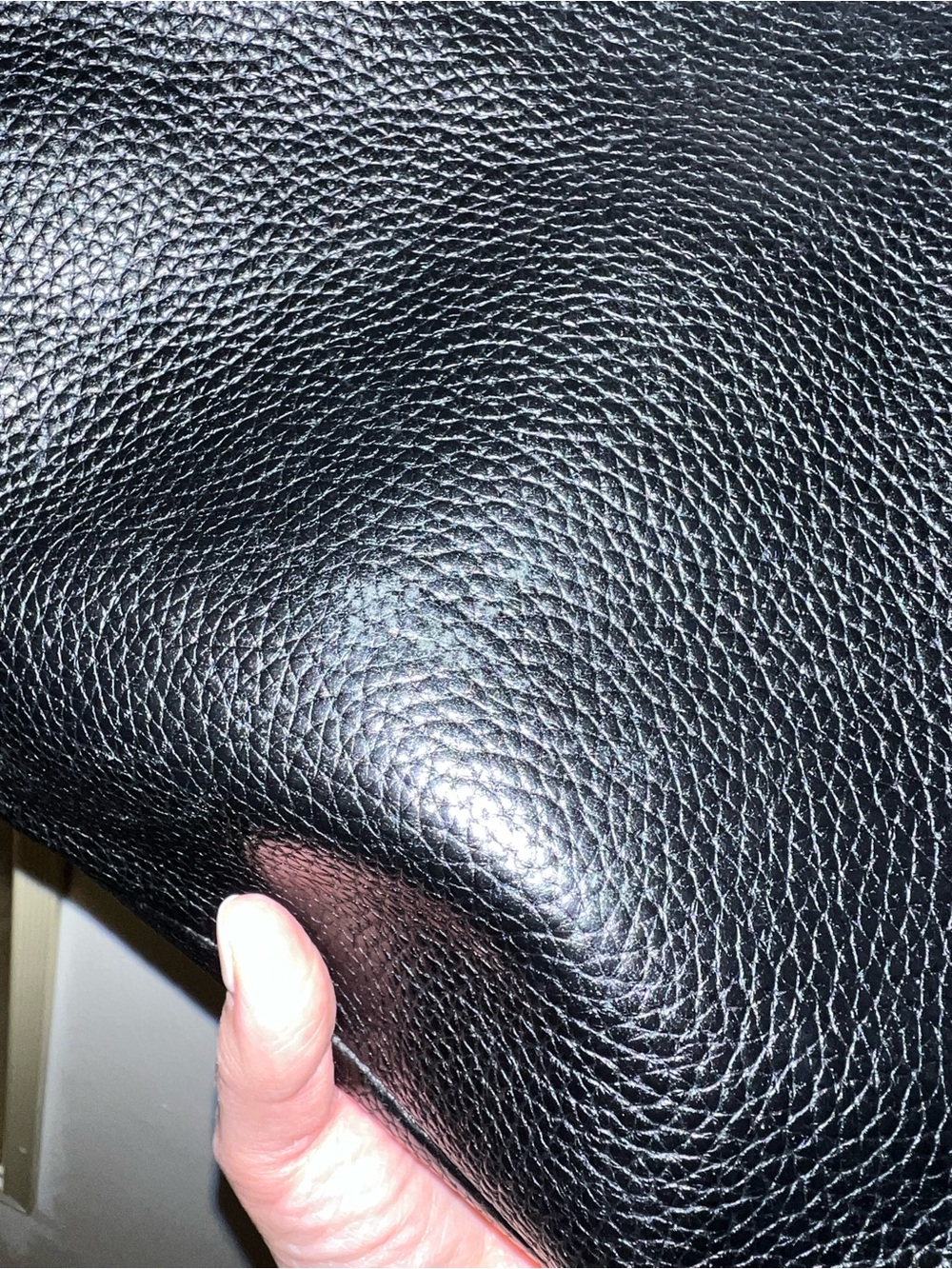 Black Leather Crossbody Bag with Gold Zippers - Picture 3 of 12